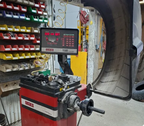 computerized tire balancer